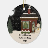 2015 Nieuw kerstfeest Keramisch Ornament (Links)