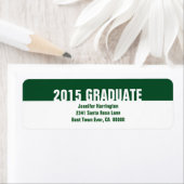 2015 of elk jaar groen wit Afstuderen B23 Etiket (Insitu)