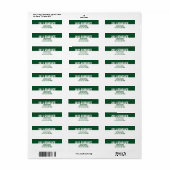 2015 of elk jaar groen wit Afstuderen B23 Etiket (Full Sheet)