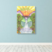 2015 Pagosa Folk 'N Bluegrass Poster Canvas Afdruk (Insitu (Houten vloer))