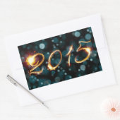 2015 partijlampen rechthoekige sticker (Envelop)