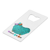 2015 Ram Sheep Goat Year Credit Kaart Bottle Opene Creditkaart Flessenopener (Achterkant Gekanteld)