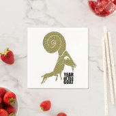 2015 Ram Sheep Goat Year - Paper Napkins Servetten (Insitu)