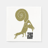 2015 Ram Sheep Goat Year - Paper Napkins Servetten (Voorkant)