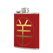 2015 Ram Year - Engraved Text Chinese Symbol -1- Heupfles (Links)