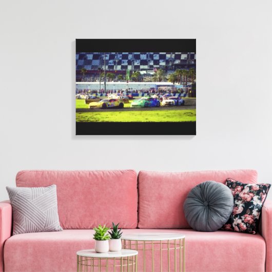 2015 Rolex 24 uur Daytona Canvas Afdruk (Insitu (Woonkamer))