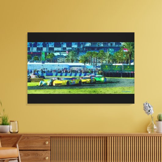 2015 Rolex 24 uur Daytona Canvas Afdruk (Insitu (Woonkamer))