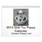 2015 Shih Tzu Puppy Calendar Kalender (Hoes)