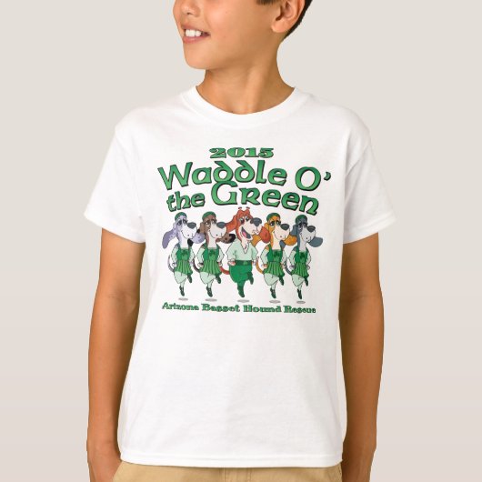 2015 Waddle O' het Shirt van het Groene Kind (Voorkant)