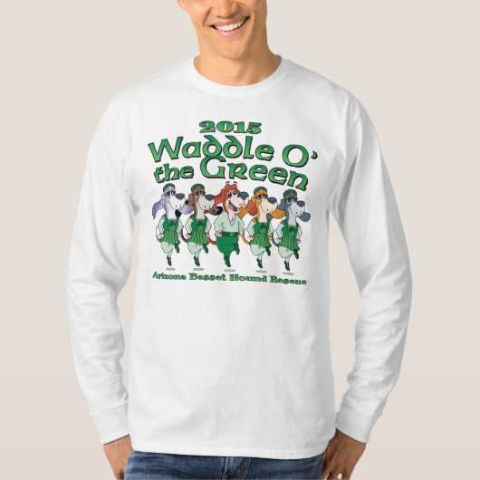 2015 Waddle O' the Green Mannen Long Meve Shirt (Voorkant)