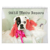 2015 White Boxer Calendar Kalender (Hoes)