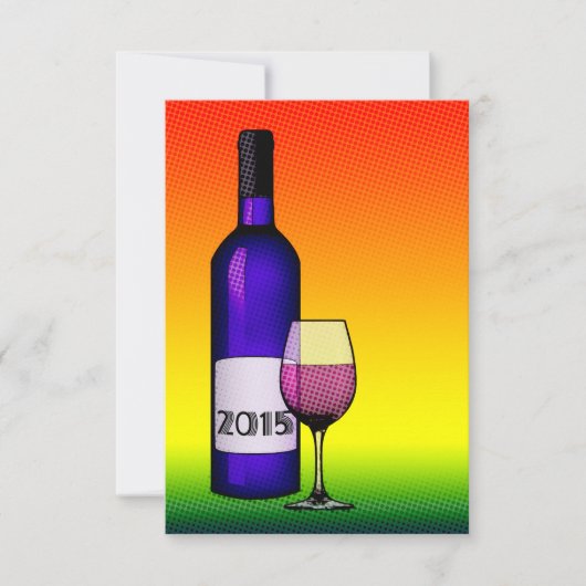 2015 wijn viering kaart (Voorkant)