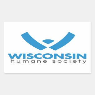 2015 Wisconsin Humane Society Logo Rechthoekige Sticker