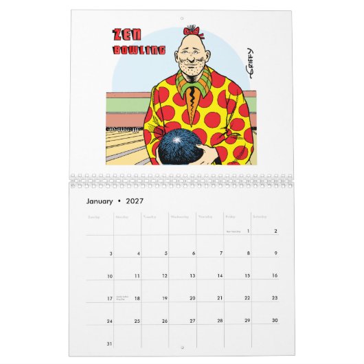 2015 ZIPPY-kalender van Bill Griffith Kalender (Jan 2027)