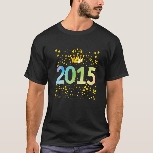 2015th Verjaardag 2015 Jubileum T-shirt (Voorkant)
