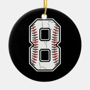 2016 8e Verjaardag 8 Jaar Oude Honkbal Boys Kinder Keramisch Ornament