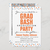 2016 Afstudeerder Bash Graduation Party Uitnodigin Kaart (Voorkant / Achterkant)