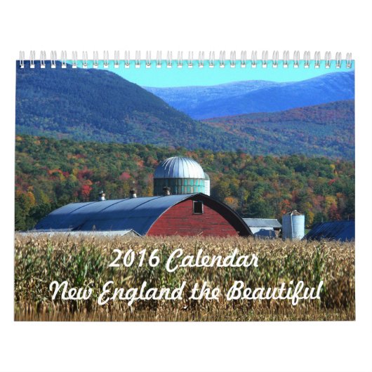 2016 Agenda New England de mooiste Kalender (Hoes)