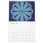 2016 Agenda Shalom Blue Hearts Single Page Kalender (Feb 2027)