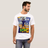 2016 Amerikaanse verkiezing Hillary Clinton hope S T-shirt (Voorkant volledig)