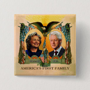 2016 Amerika's eerste familie Vierkante Button 5,1 Cm