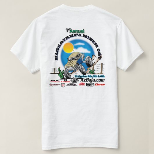 2016 AzBaja.com Hassayampa Event Shirt (Design achterkant)