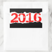 2016 (bladzijden) rechthoekige sticker (Tas)
