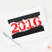 2016 (bladzijden) rechthoekige sticker (Envelop)