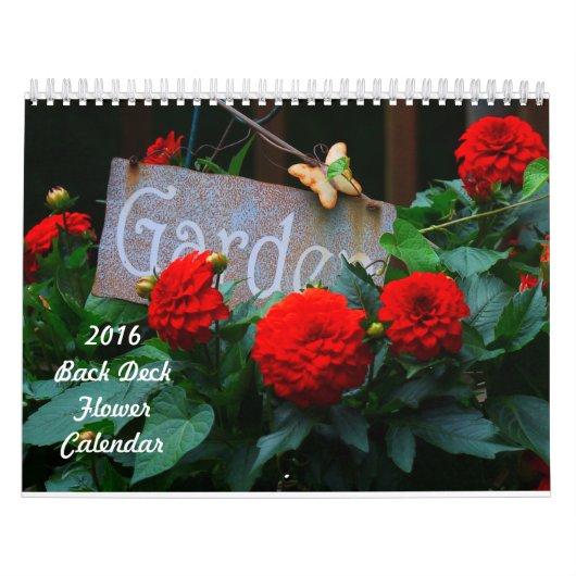2016 Bloemencalender achterdek Kalender (Hoes)