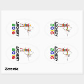 2016: Boogschieten Ovale Sticker (Vel)