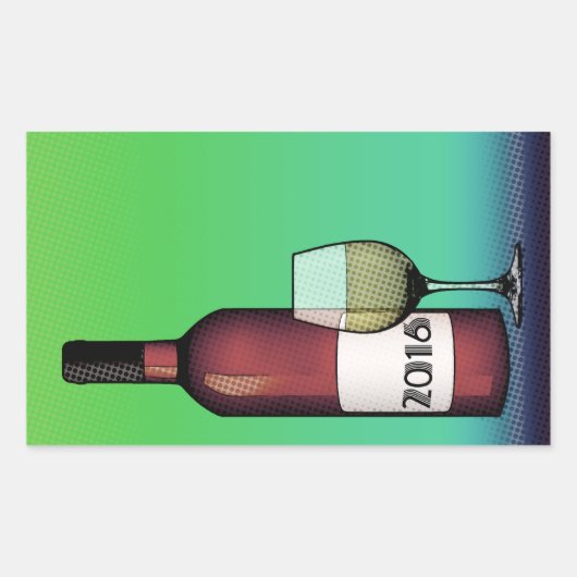 2016 Cheers! Rechthoekige Sticker (Voorkant)