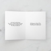 2016 Chinees jaar van het wenskaart van de Aap van Feestdagen Kaart (Binnen)