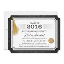 2016 Diploma Afstuderen Nodig Gold Tassel Corners 