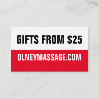 2016 EENVOUDIGE RODE KAART VISITEKAARTJE