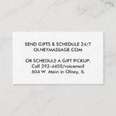 2016 EENVOUDIGE RODE KAART VISITEKAARTJE (Achterkant)