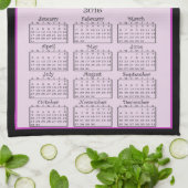 2016 Faded Lavender Dreams Cloth Calendar Theedoek (Gevouwen)