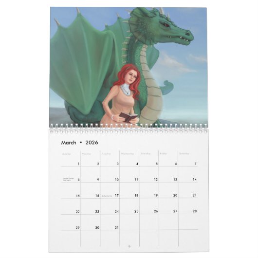 2016 Fantasy Art Calendar van Adrienn Ecsedi Kalender (Mar 2026)
