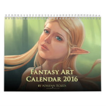 2016 Fantasy Art Calendar van Adrienn Ecsedi