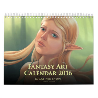 2016 Fantasy Art Calendar van Adrienn Ecsedi Kalender