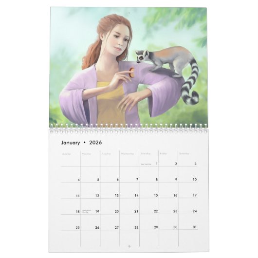 2016 Fantasy Art Calendar van Adrienn Ecsedi Kalender (Jan 2026)