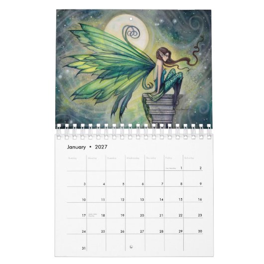 2016 Feeënkalender door Molly Harrison Fantasy Art Kalender (Jan 2027)