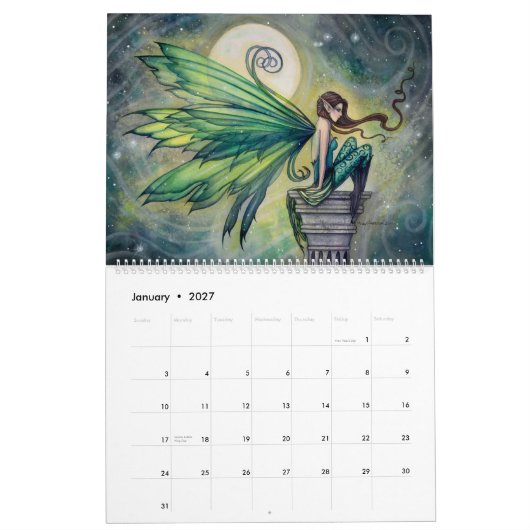 2016 Feeënkalender door Molly Harrison Fantasy Art Kalender (Jan 2027)