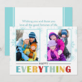 2016 Feestelijke GELUKKIG ELK DING Kerstkaart (Voorkant / Achterkant)