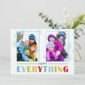 2016 Feestelijke GELUKKIG ELK DING Kerstkaart (Staand voorkant)