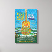 2016 Four Corners Folk Festival Poster Canvas Afdruk (Voorkant)