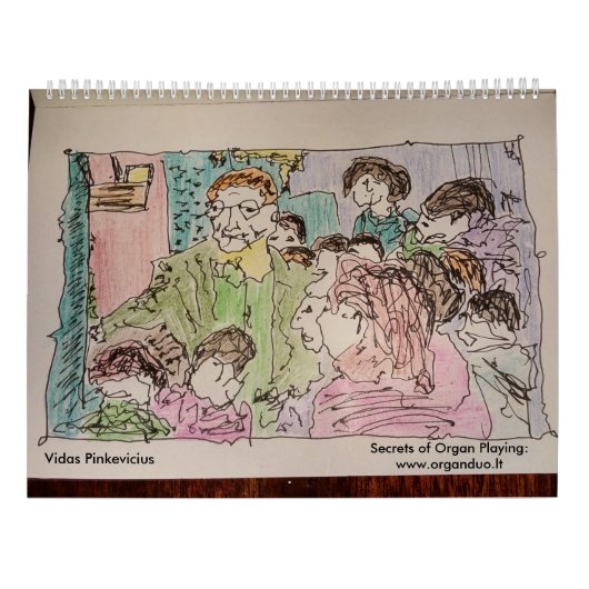 2016 Geheimen van Organ Spelling Calendar Kalender (Achterkant)