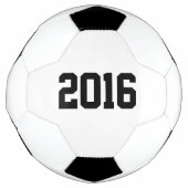 2016 Gelukkig nieuwjaar, Voetbal zwart-wit (Voorkant)