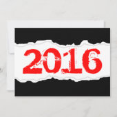 2016 (gescheurd papier) kaart (Voorkant)