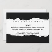 2016 (gescheurd papier) kaart (Achterkant)