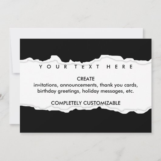 2016 (gescheurd papier) kaart (Achterkant)